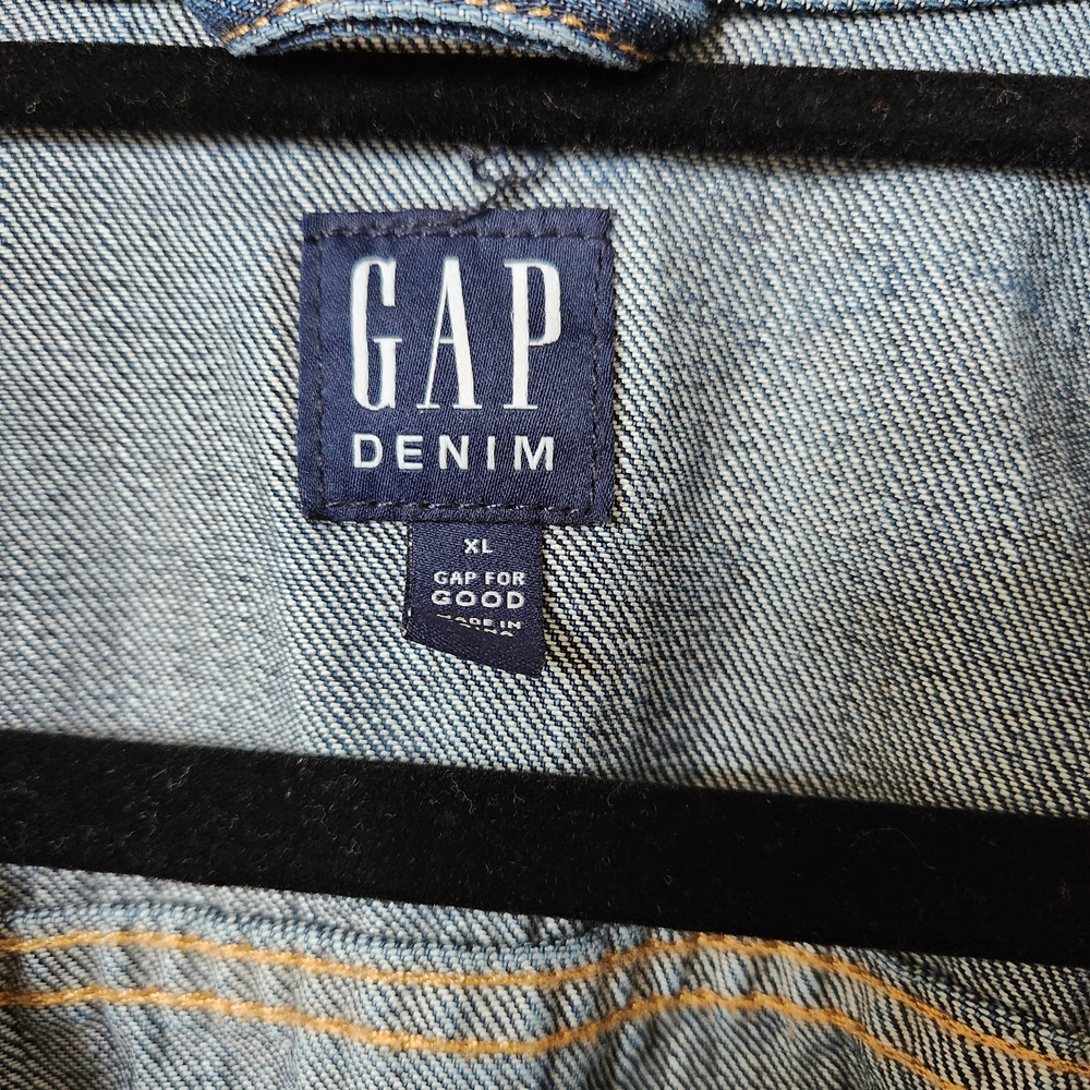 GAP Icon Denim Jacket Medium Wash Woman's XL - Picture 3 of 5